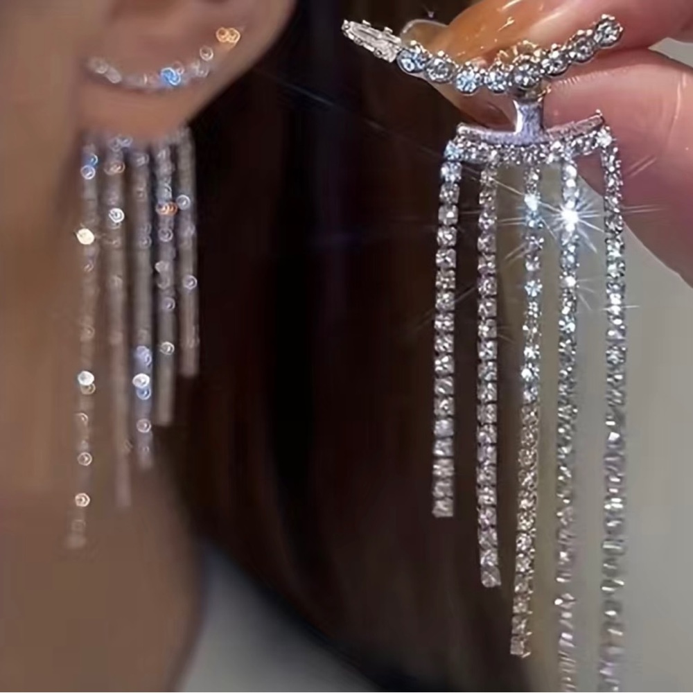 Mix & Match 2 for $15 Zircon boho-chic cascading chandelier earrings